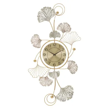 PANEL ŻELAZNY LEAVY Z ZEGAREM 52,5X3,5X102 cm